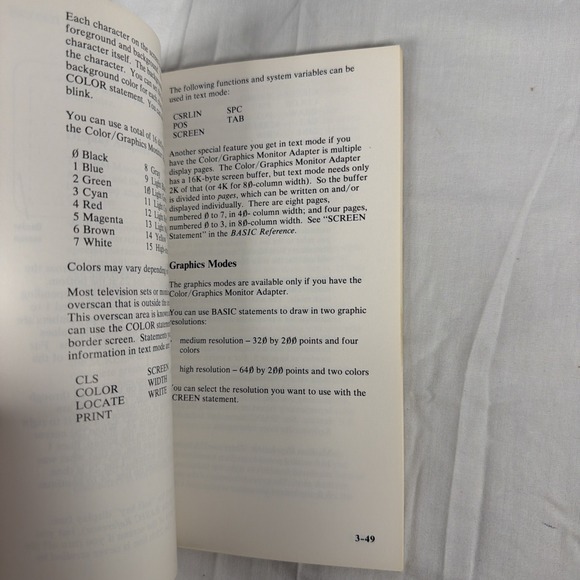 IBM Basic Handbook General Programming Information - Picture 5 of 9